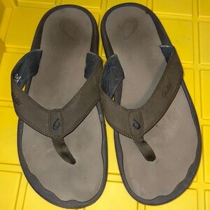 Olukai Mens sandals ohana brown size 14